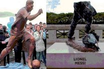 مجهولون يحطمون تمثال ليونيل ميسي في بيونس أيرس