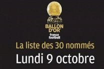 إعلان أسماء المرشحين لجائزة الكرة الذهبية في 9 أكتوبر