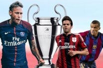 نيمار يقترب من تحطيم رقمي ريفالدو وكاكا في دوري أبطال أوروبا