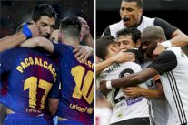 قمة نارية بين المتصدرين برشلونة وفالنسيا في الدوري الإسباني