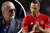 رئيس نابولي يفكر في تقديم عرضاً مزدوجاً لإبراهيموفيتش