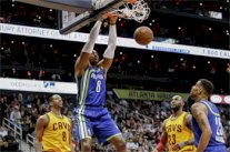 فوز كليفلاند على اتلانتا برقم قياسي من الثلاثيات وخسارة اوكلاهوما