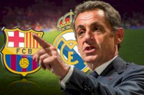 ساركوزي يستفز جماهير برشلونة بذكر اسم غريمهم ريال مدريد