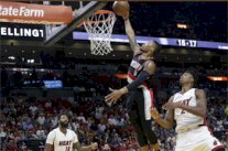 داميان ليلارد يتخم شباك ميامي بـ 49 نقطة