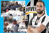 جماهير نابولي تستقبل يوفنتوس وهيغوايين بـ 