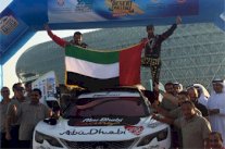 خالد القاسمي يحرز لقب رالي ابوظبي الصحراوي للمرة الاولى