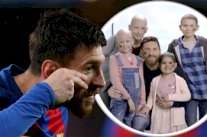 لفتة إنسانية من ميسي بعد هدفه في مرمى اشبيلية