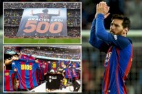 جماهير برشلونة تخلد انجاز ميسي بـ