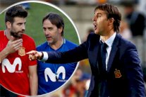 مدرب منتخب إسبانيا وبّخ بيكيه بسبب ريال مدريد