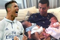 كريستيانو رونالدو يكشف عن طفليه التوأم لأول مرة