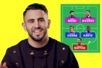 رياض محرز يختار ميسي وزيدان في فريق أحلامه