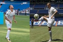 موقف محرج للاعب ريال مدريد الجديد خلال تقديمه في البرنابيو