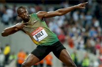 بولت يودع المضمار بسباقي 100 م والتتابع أربع مرات