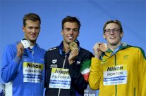 الإيطالي بالترينييري يحتفظ بذهبية 1500 متر حرة