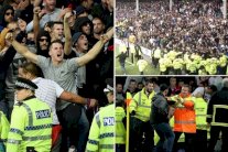 جماهير هايدوك الكرواتى تتثير الشغب فى ملعب إيفرتون