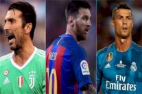 بوفون وميسي ورونالدو في قائمة أفضل المرشحين لجائزة أفضل لاعب في أوروبا 2017