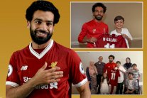 محمد صلاح يحقق حلم طفل سوري مصاب بضمور العضلات