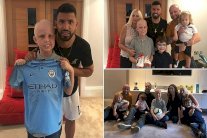 لفتة إنسانية من أغويرو تجاه طفل مصاب بالسرطان