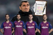 برشلونة يعتزم تجديد عقد مدربه فالفيردي وأربعة من أعمدته الرئيسية