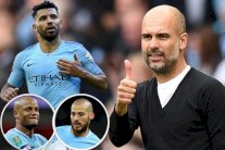 غوارديولا يكشف : سيلفا وكومباني نجحا في إقناع اغويرو بتجديد عقده