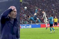 زيدان يحتفل بهدف رونالدو على طريقة غوارديولا