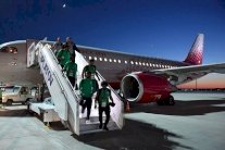 عطل يصيب محرك طائرة المنتخب السعودي