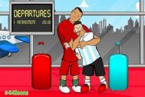 صور تويترية ساخرة من إقصاء ميسي ورونالدو في يوم واحد