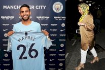 والدة رياض محرز ترافقه في تقديمه بمانشستر سيتي