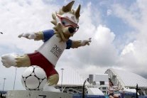 سرقة تمثال ضخم لتميمة مونديال 2018