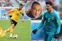 مدرب تشلسي الجديد يضع مصير هازارد وكورتوا بيد مجلس الإدارة