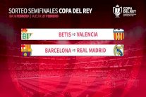 قرعة كأس إسبانيا تسفر عن مواجهة برشلونة وريال مدريد في نصف النهائي