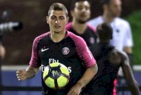 فيراتي يتدرب مع زملائه قبل 8 أيام من لقاء مانشستر يونايتد