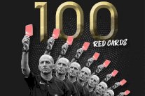 مايك دين اول حكم يشهر 100 بطاقة حمراء في تاريخ الدوري الإنكليزي