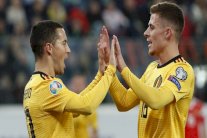 الشقيقان هازارد يقودان بلجيكا لمواصلة العلامة الكاملة