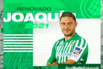 خواكين سانشيز يمدد عقده مع بيتيس حتى 2021