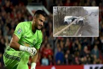 روميرو حارس مانشستر يونايتد ينجو من حادث بأعجوبة