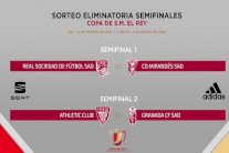 قرعة نصف النهائي توقع سوسييداد في مواجهة ميرانديس وبلباو مع غرناطة