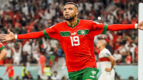 انتهاء الشوط الأول بتقدم المغرب على البرتغال 1 صفر