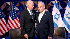 الرئيس الأميركي جو بايدن ورئيس الوزراء الإسرائيلي نيامين نتانياهو