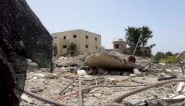 ركام منازل في جنوبي لبنان بسبب القصف