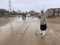 صورة من محافظة كركوك العراقية، حيث تسببت الفيضانات الناجمة عن الأمطار الغزيرة التي بدأت في 9 ديسمبر/كانون الأول 2025 في نزوح حوالي 300 عائلة - 