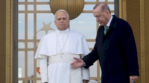  البابا لاون الرابع عشر والرئيس التركي رجب طيب أردوغان - Reuters