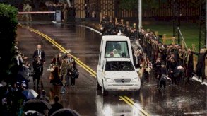 بابا الفاتيكان خلال استقباله في لبنان - Lebanese Presidency