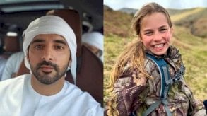 ولي عهد دبي يتفاعل مع صورة للأميرة شارلوت بعيد ميلادها العاشر