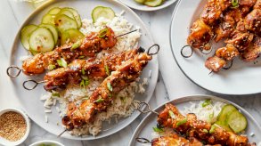 كباب الدجاج بالسمسم