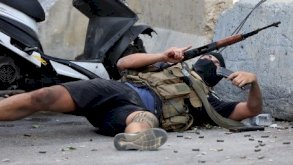 مسلح من حزب الله في اشتباكات الطيونة الخميس 14 أكتوبر 2021