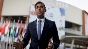 سوناك متحدثاً للصحافيين بعد لقائه نظيره الصيني في دلهي 