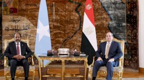 من لقاء الرئيس المصري السيسي والرئيس الصومالي حسن شيخ محمود