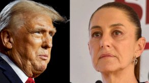 رئيسة المكسيك كلاوديا شينباوم والرئيس الأميركي دونالد ترامب