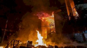 اندلع حريق في مبنى صحيفة 